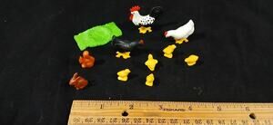 Playmobil Farm Pieces Rooster Hens Chicks Squierll Rabbit